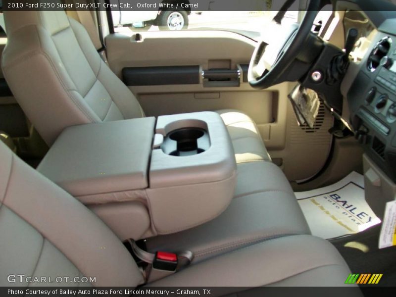 Oxford White / Camel 2010 Ford F250 Super Duty XLT Crew Cab