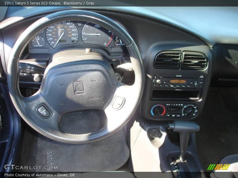 Blackberry / Gray 2001 Saturn S Series SC2 Coupe