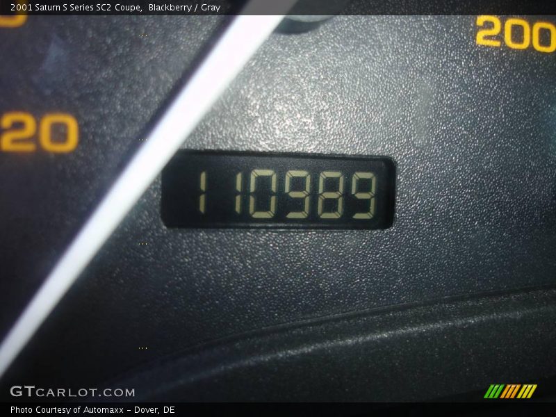 Blackberry / Gray 2001 Saturn S Series SC2 Coupe