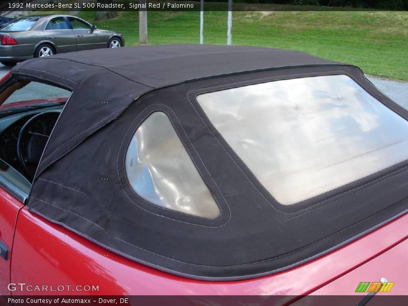 Signal Red / Palomino 1992 Mercedes-Benz SL 500 Roadster