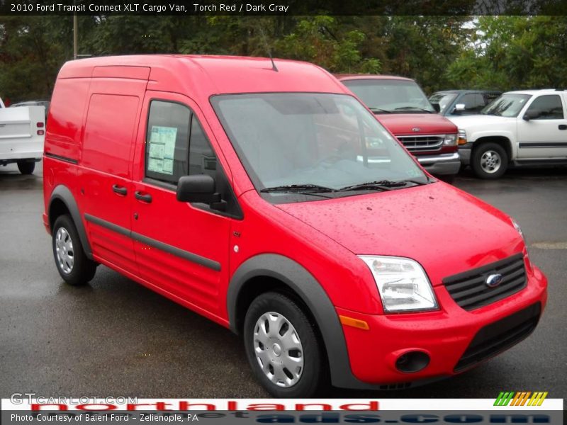 Torch Red / Dark Gray 2010 Ford Transit Connect XLT Cargo Van