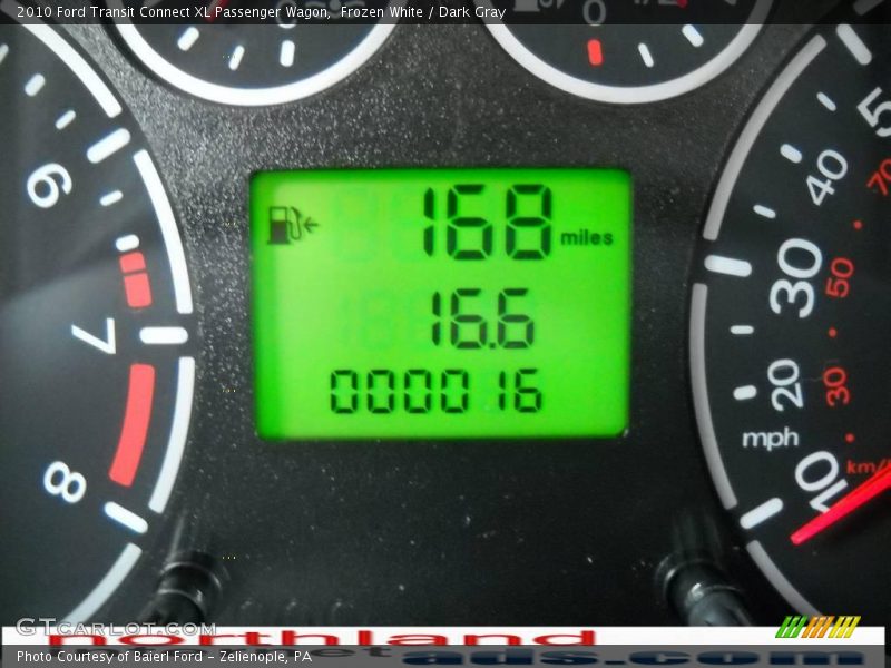 Frozen White / Dark Gray 2010 Ford Transit Connect XL Passenger Wagon