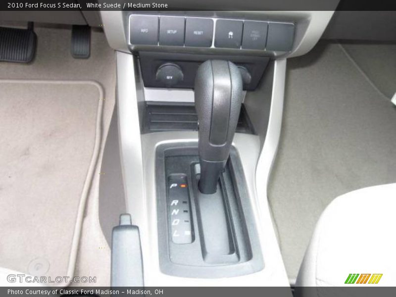White Suede / Medium Stone 2010 Ford Focus S Sedan