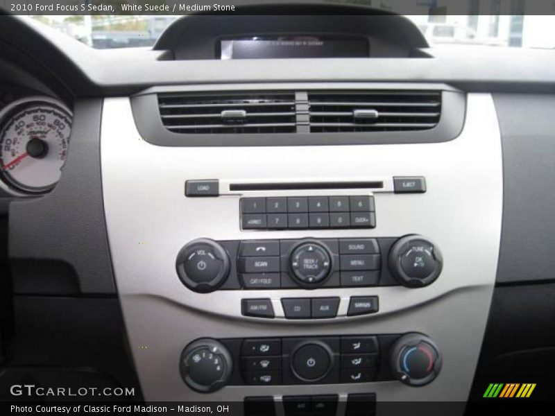 White Suede / Medium Stone 2010 Ford Focus S Sedan