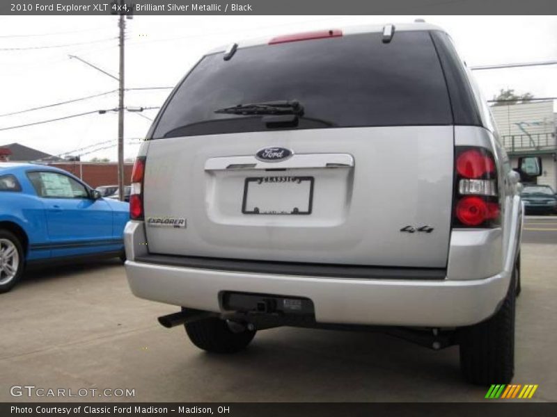 Brilliant Silver Metallic / Black 2010 Ford Explorer XLT 4x4