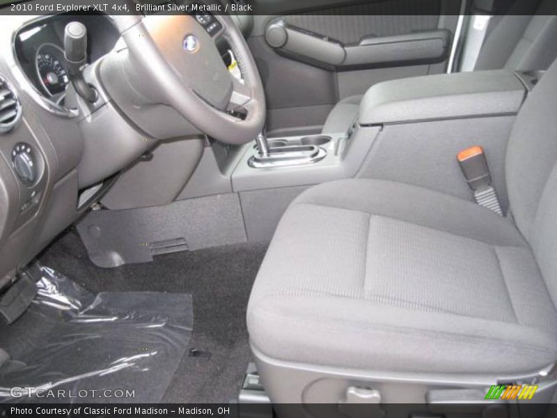 Brilliant Silver Metallic / Black 2010 Ford Explorer XLT 4x4