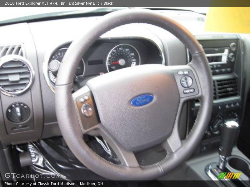 Brilliant Silver Metallic / Black 2010 Ford Explorer XLT 4x4