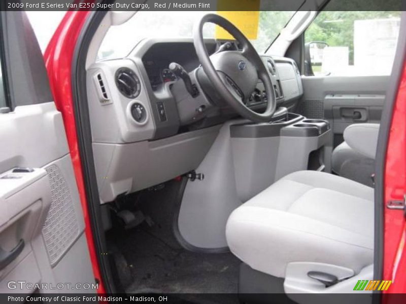 Red / Medium Flint 2009 Ford E Series Van E250 Super Duty Cargo