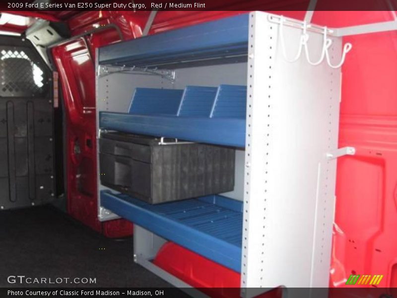 Red / Medium Flint 2009 Ford E Series Van E250 Super Duty Cargo