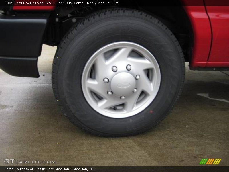 Red / Medium Flint 2009 Ford E Series Van E250 Super Duty Cargo