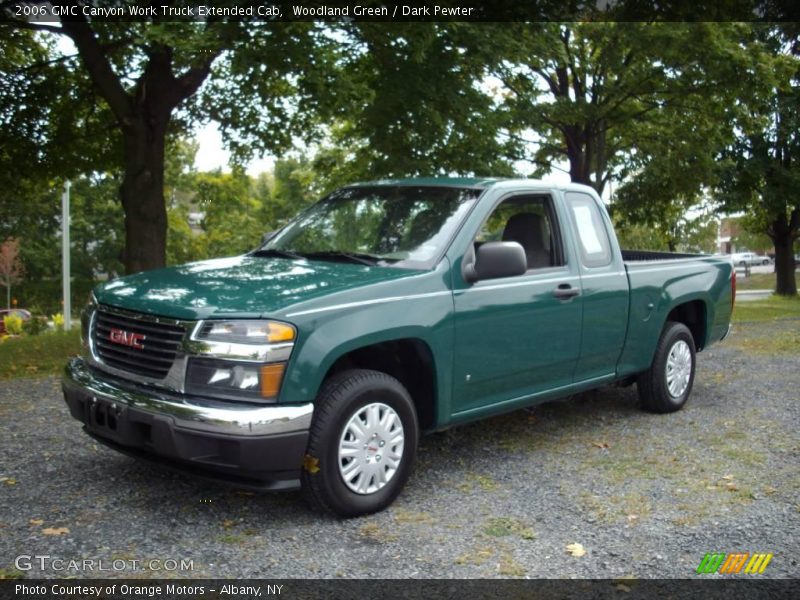 Woodland Green / Dark Pewter 2006 GMC Canyon Work Truck Extended Cab