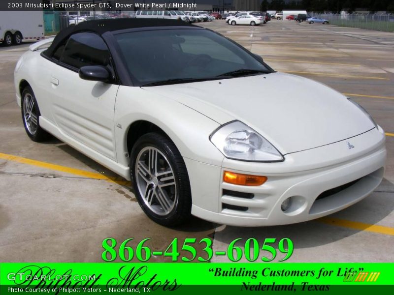Dover White Pearl / Midnight 2003 Mitsubishi Eclipse Spyder GTS