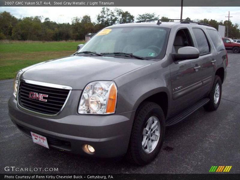 Steel Gray Metallic / Light Titanium 2007 GMC Yukon SLT 4x4