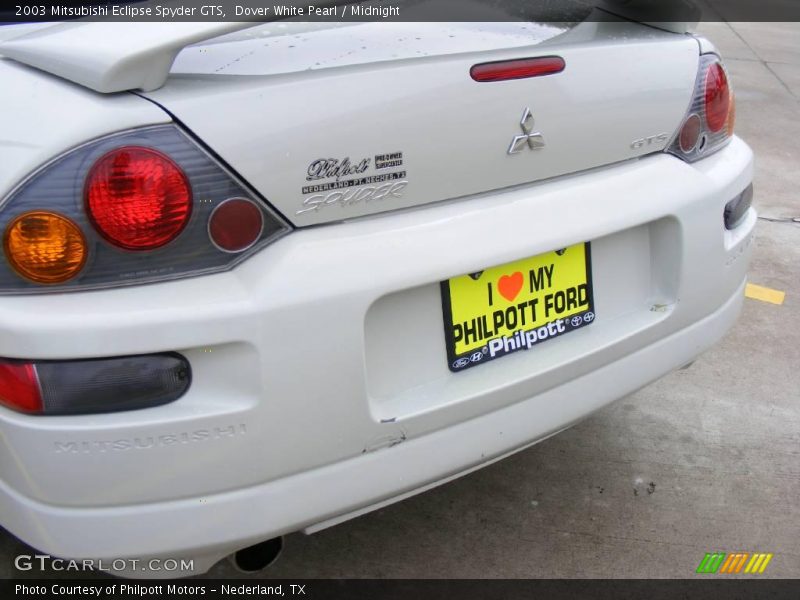 Dover White Pearl / Midnight 2003 Mitsubishi Eclipse Spyder GTS