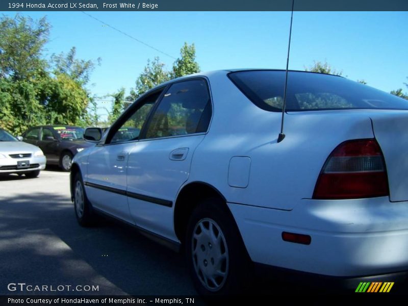 Frost White / Beige 1994 Honda Accord LX Sedan