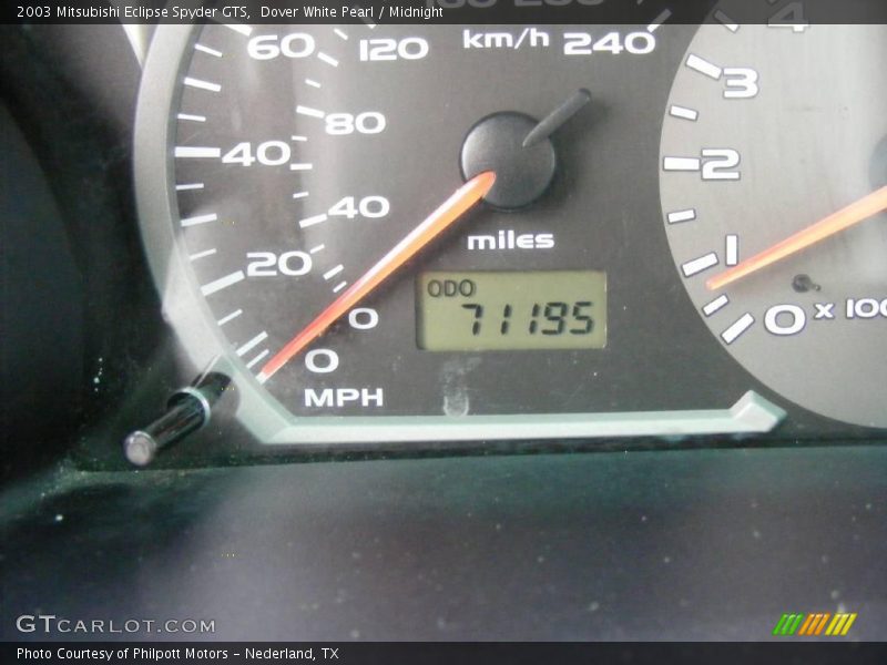 Dover White Pearl / Midnight 2003 Mitsubishi Eclipse Spyder GTS