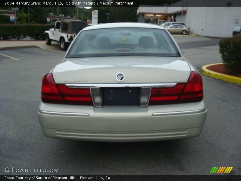 Gold Ash Metallic / Medium Parchment 2004 Mercury Grand Marquis GS
