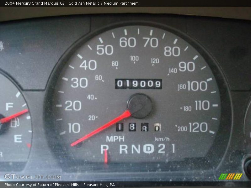 Gold Ash Metallic / Medium Parchment 2004 Mercury Grand Marquis GS