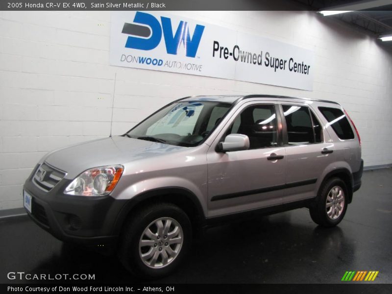 Satin Silver Metallic / Black 2005 Honda CR-V EX 4WD