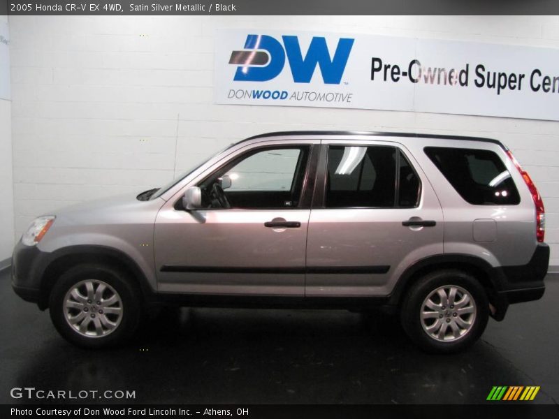 Satin Silver Metallic / Black 2005 Honda CR-V EX 4WD