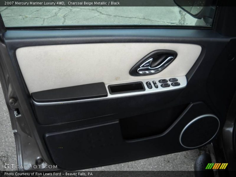 Charcoal Beige Metallic / Black 2007 Mercury Mariner Luxury 4WD