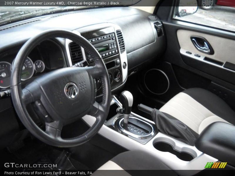 Charcoal Beige Metallic / Black 2007 Mercury Mariner Luxury 4WD