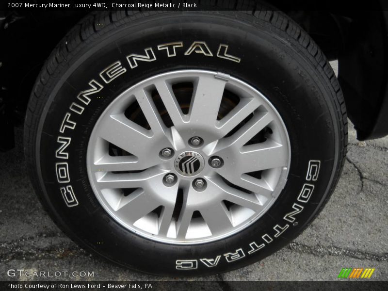 Charcoal Beige Metallic / Black 2007 Mercury Mariner Luxury 4WD