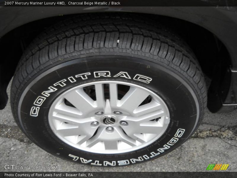 Charcoal Beige Metallic / Black 2007 Mercury Mariner Luxury 4WD