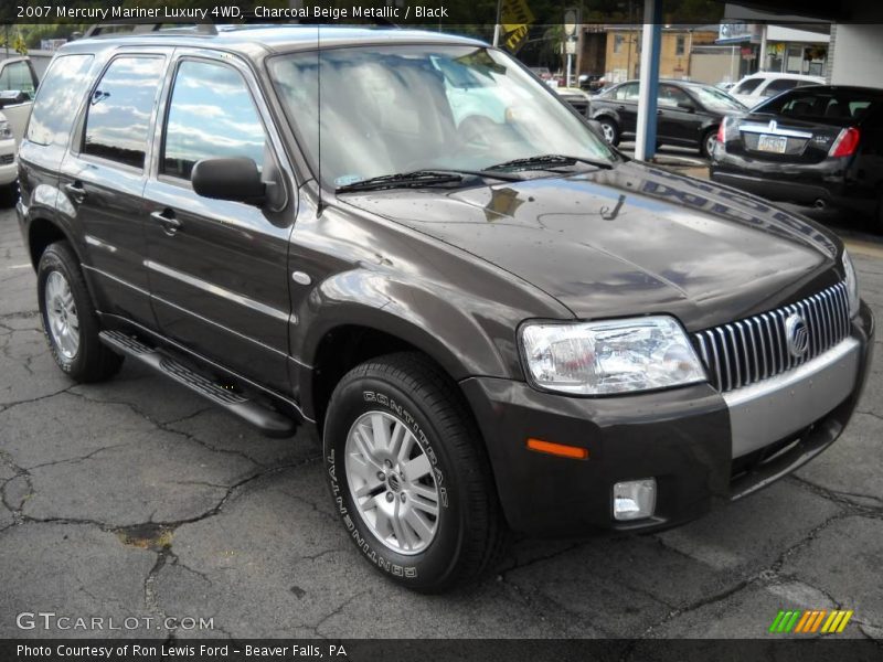 Charcoal Beige Metallic / Black 2007 Mercury Mariner Luxury 4WD