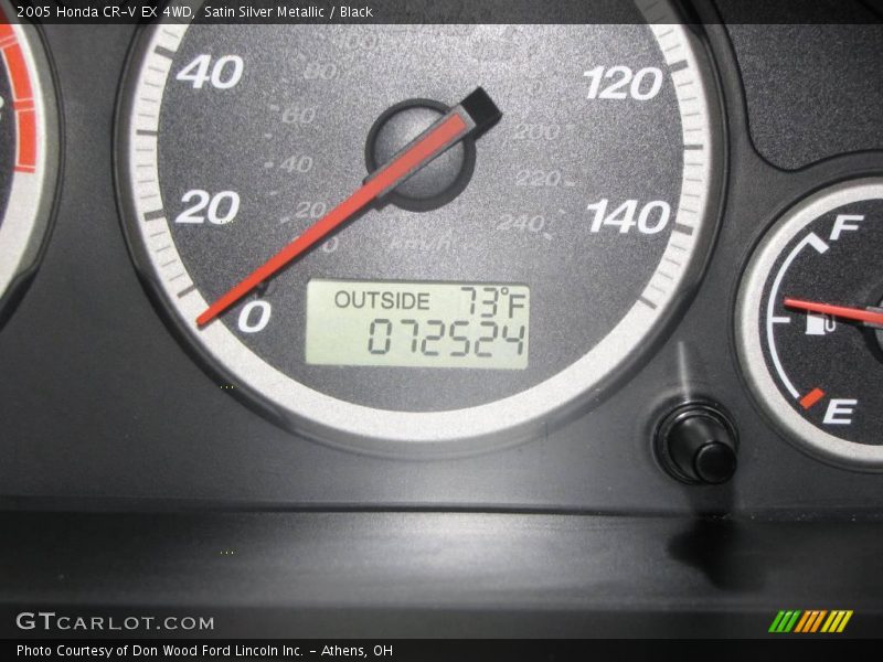 Satin Silver Metallic / Black 2005 Honda CR-V EX 4WD