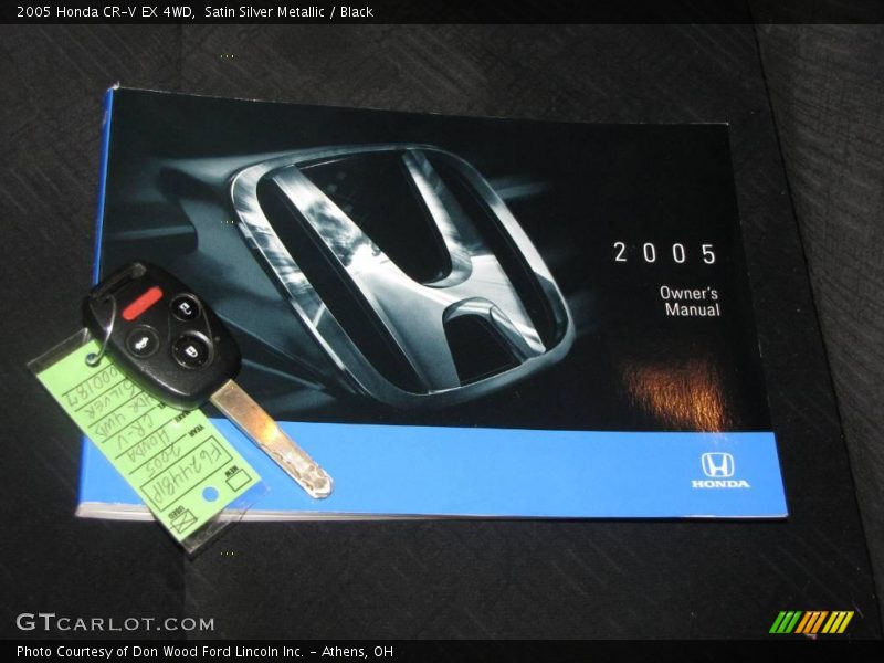 Satin Silver Metallic / Black 2005 Honda CR-V EX 4WD