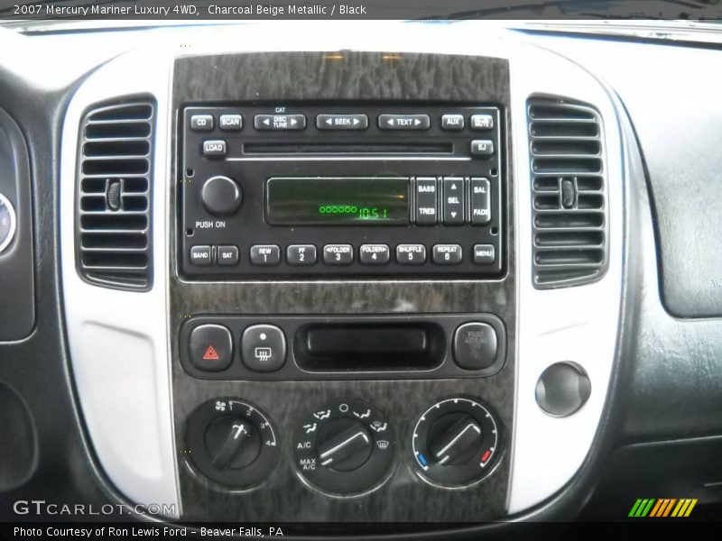 Charcoal Beige Metallic / Black 2007 Mercury Mariner Luxury 4WD