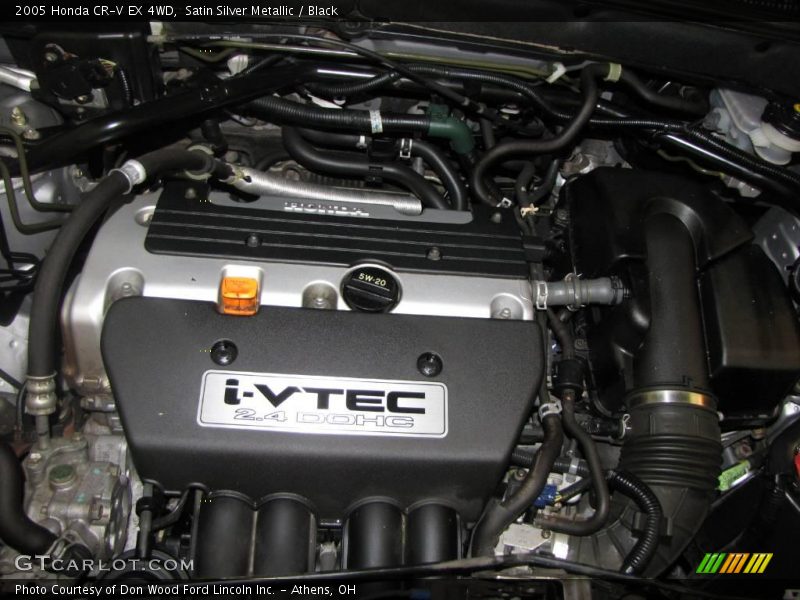 Satin Silver Metallic / Black 2005 Honda CR-V EX 4WD