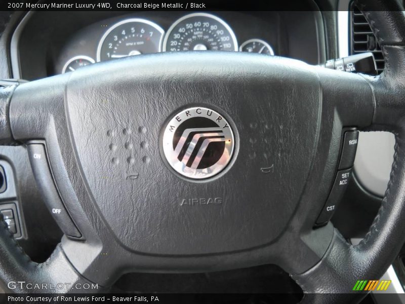 Charcoal Beige Metallic / Black 2007 Mercury Mariner Luxury 4WD