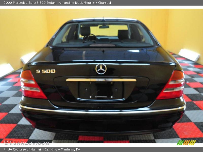 Almandine Black Metallic / Charcoal 2000 Mercedes-Benz S 500 Sedan