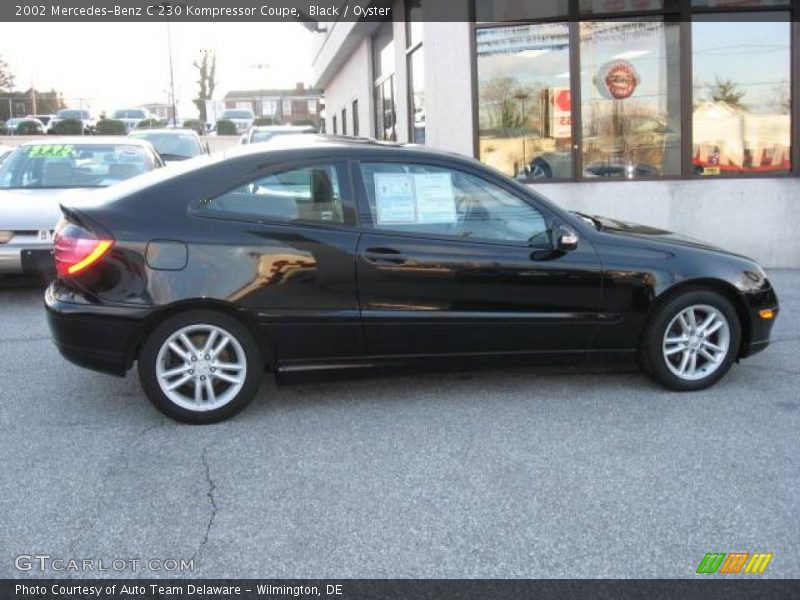 Black / Oyster 2002 Mercedes-Benz C 230 Kompressor Coupe