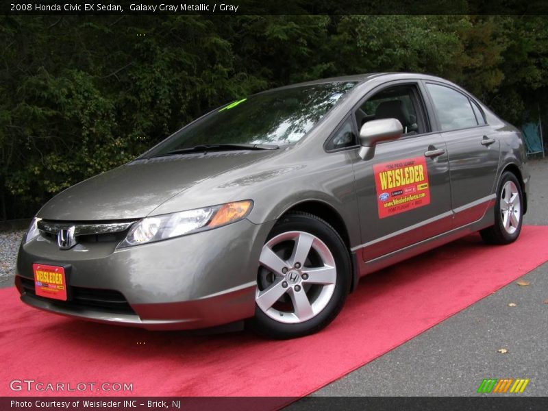 Galaxy Gray Metallic / Gray 2008 Honda Civic EX Sedan