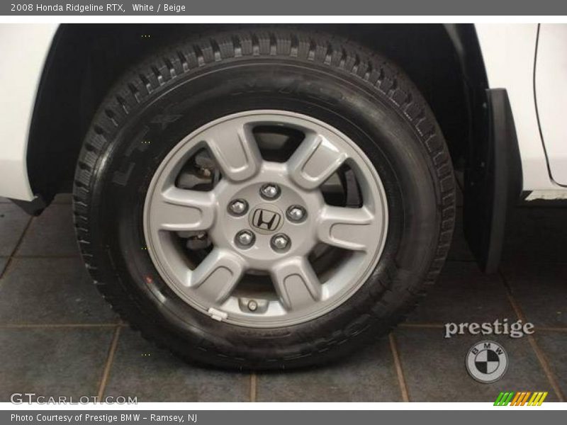 White / Beige 2008 Honda Ridgeline RTX