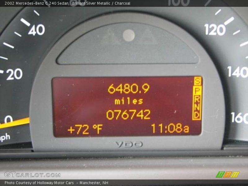 Brilliant Silver Metallic / Charcoal 2002 Mercedes-Benz C 240 Sedan