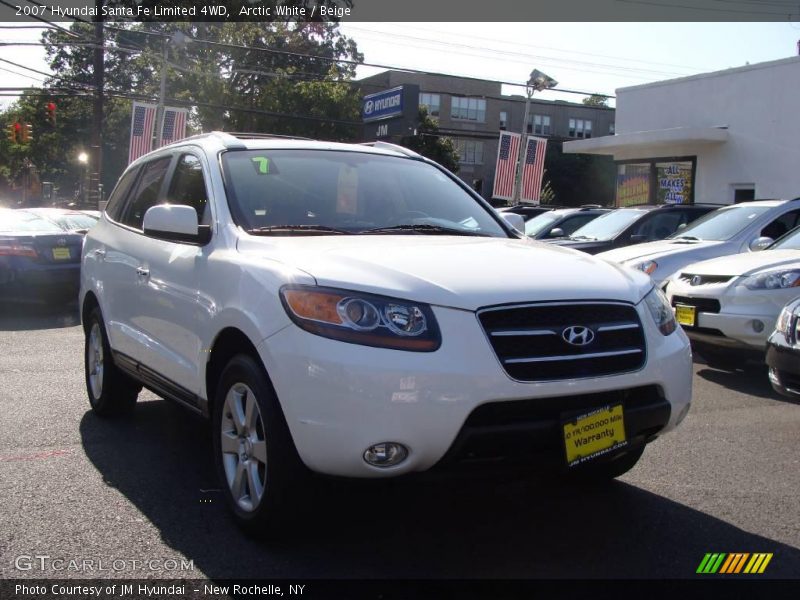 Arctic White / Beige 2007 Hyundai Santa Fe Limited 4WD