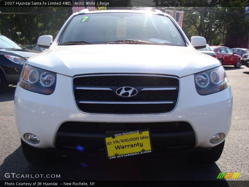 Arctic White / Beige 2007 Hyundai Santa Fe Limited 4WD