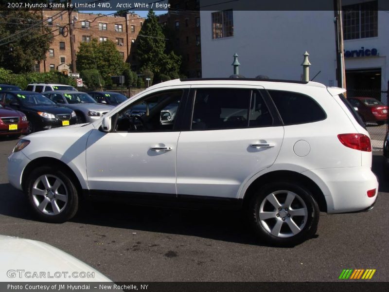 Arctic White / Beige 2007 Hyundai Santa Fe Limited 4WD