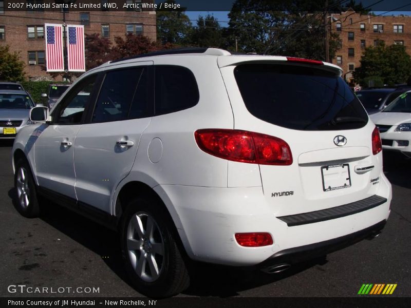 Arctic White / Beige 2007 Hyundai Santa Fe Limited 4WD
