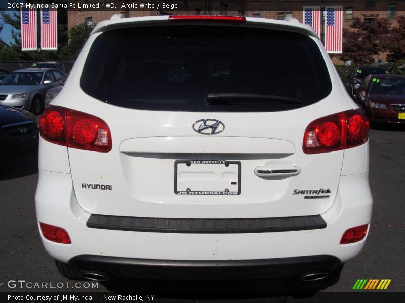 Arctic White / Beige 2007 Hyundai Santa Fe Limited 4WD