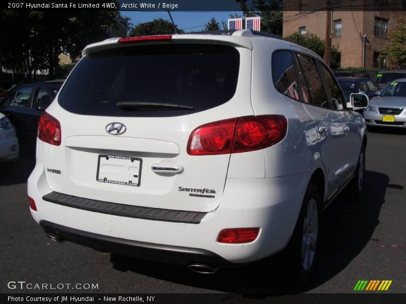 Arctic White / Beige 2007 Hyundai Santa Fe Limited 4WD