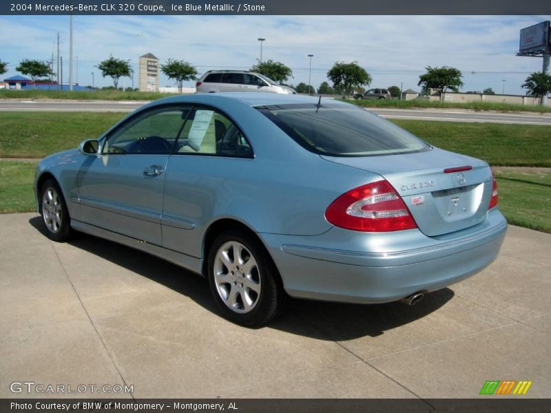 Ice Blue Metallic / Stone 2004 Mercedes-Benz CLK 320 Coupe