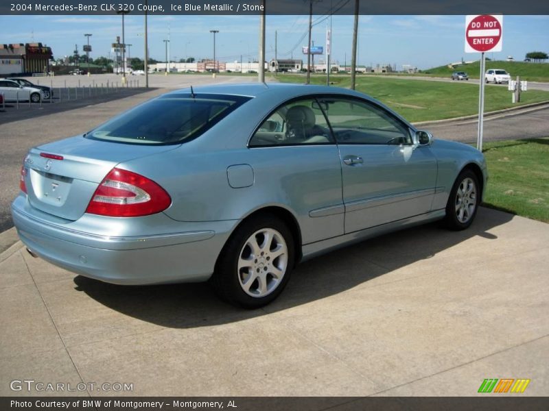 Ice Blue Metallic / Stone 2004 Mercedes-Benz CLK 320 Coupe