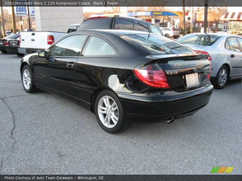 Black / Oyster 2002 Mercedes-Benz C 230 Kompressor Coupe