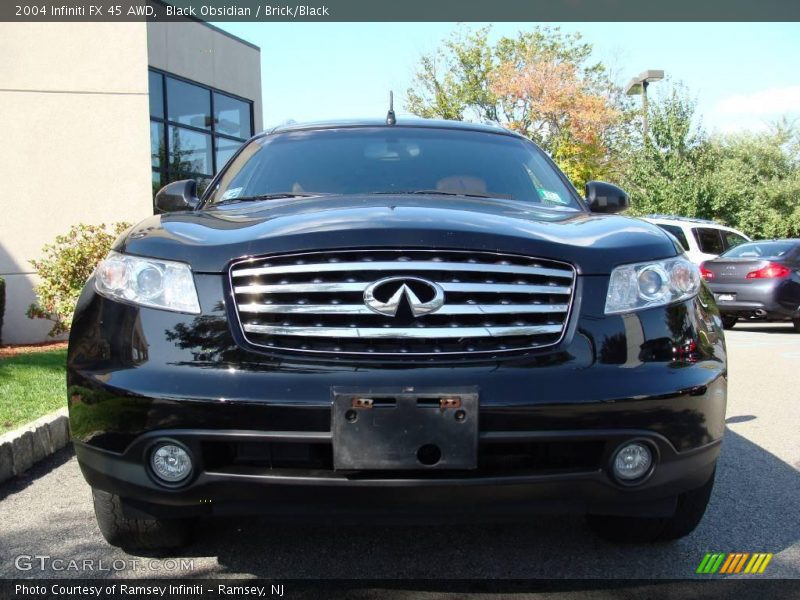 Black Obsidian / Brick/Black 2004 Infiniti FX 45 AWD