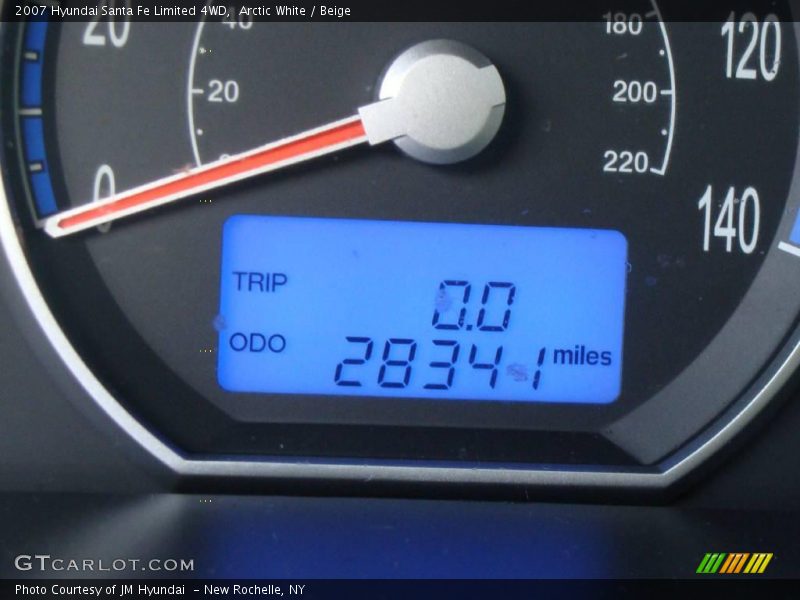 Arctic White / Beige 2007 Hyundai Santa Fe Limited 4WD